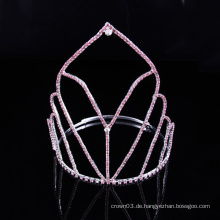 Einfache Design Crown Rhinestone Tiara Kristall Kronen